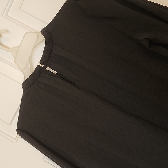 Nine West Black Long Sleeve Swing Dress - Picture 7 of 12
